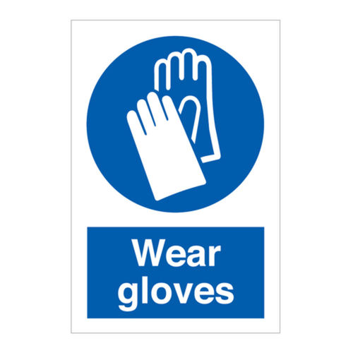 Wear Gloves Sign (30055V)